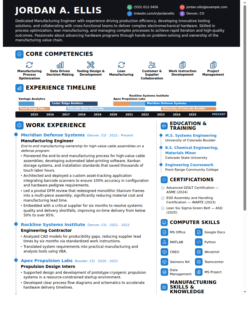 Infographic Resume Template